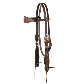 Weaver Leather Western Floral Browband Headstall